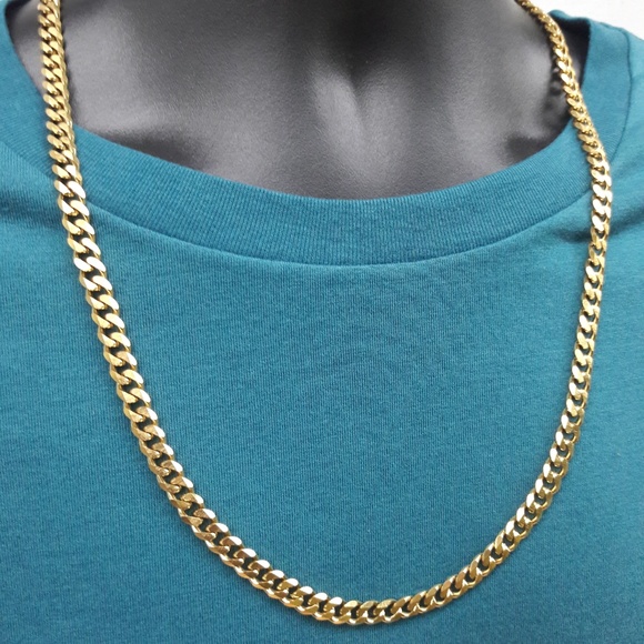 Men's 7mm Cut Curb Chain - Picture 4 of 7